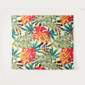 Bright Tropical Pattern Wandteppich (Vorderseite (Horizontal))