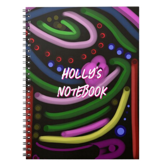 Bright Tube Spiral Foto Notebook Notizblock (Vorderseite)