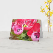 Bright Tulip Birthday Wish Karte (Gelbe Blume)