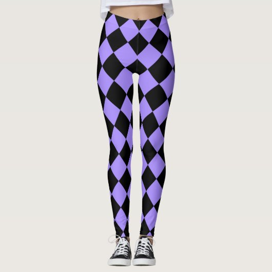 Bright Violet Harlequin Leggings (Vorderseite)