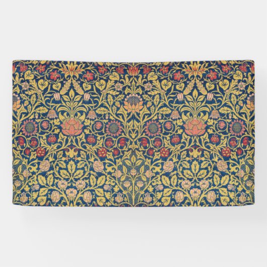 Bright Violet und Columbine (von William Morris) Banner (Horizontal)