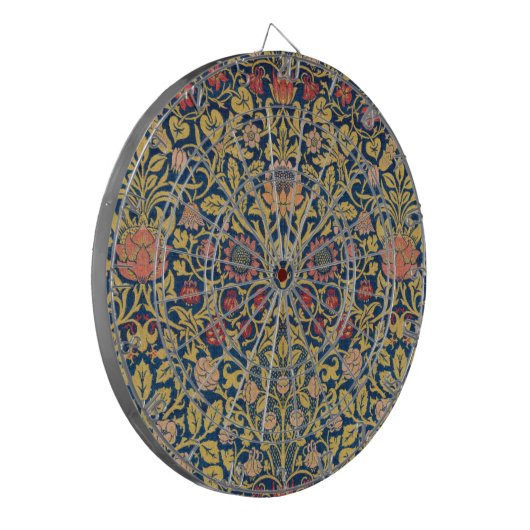 Bright Violet und Columbine (von William Morris) Dartscheibe (Vorderseite Links)