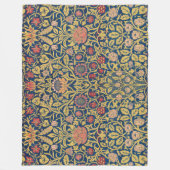 Bright Violet und Columbine (von William Morris) Fleecedecke (Vorderseite)
