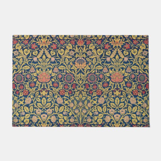 Bright Violet und Columbine (von William Morris) Fußmatte (Vorderseite)