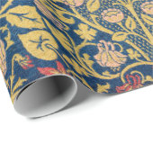 Bright Violet und Columbine (von William Morris) Geschenkpapier (Rolleneckpunkt)