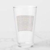 Bright Violet und Columbine (von William Morris) Glas (Rückseite)