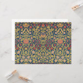 Bright Violet und Columbine (von William Morris) Karte (Vorderseite/Rückseite Beispiel)