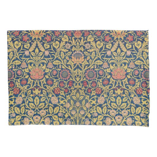 Bright Violet und Columbine (von William Morris) Kissenbezug (Vorderseite-Links)