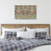 Bright Violet und Columbine (von William Morris) Leinwanddruck (Insitu (Schlafzimmer))