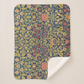 Bright Violet und Columbine (von William Morris) Sherpadecke (Vorderseite)