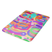 Bright Vivid Colors Pattern Badematte (Schrägansicht)