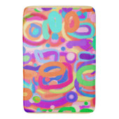 Bright Vivid Colors Pattern Badematte (Vorderseite Vertikal)