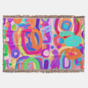 Bright Vivid Colors Pattern Decke