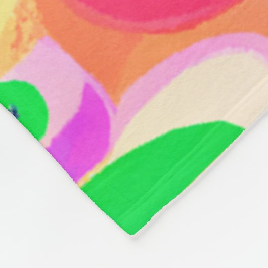 Bright Vivid Colors Pattern Fleecedecke (Ecke)