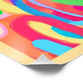 Bright Vivid Colors Pattern Poster (Ecke)