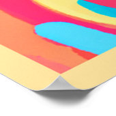 Bright Vivid Colors Pattern Poster (Ecke)