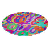 Bright Vivid Colors Pattern Schneidebrett (Ecke)