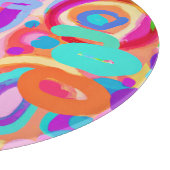 Bright Vivid Colors Pattern Schneidebrett (Ecke)