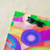 Bright Vivid Colors Pattern Strandtuch (Beispiel)