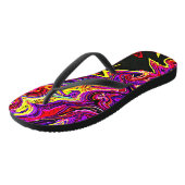 Bright Vivid Radiance Muster Badesandalen (Schrägansicht)