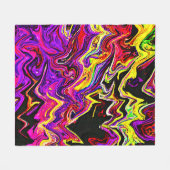 Bright Vivid Radiance Muster Fleecedecke (Vorderseite (Horizontal))