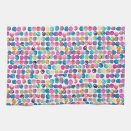 Bright Watercolor Abstract – Colorful Kitchen Geschirrtuch