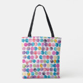 Bright Watercolor Tote Bag – Bold Abstract Canvas Tasche (Rückseite)
