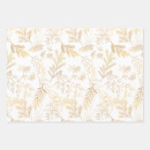Bright & Whimsical Rustic Gold Winter Botanicals Geschenkpapier Set (Vorderseite 2)