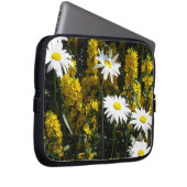 Bright White Daisies Laptopschutzhülle (Vorne Rechts)