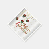Bright White Frohe Weihnachten Serviette (Ecke)