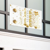 Bright White New Year Celebration Banner (Äußeres Gebäude)