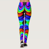 Bright & Wild Rainbow Hue Abstrakt Leggings (Rückseite)