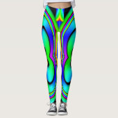 Bright & Wild Rainbow Hue Abstrakt Leggings (Vorderseite)