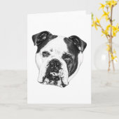 Bright Wish Bulldog Card Karte (Gelbe Blume)