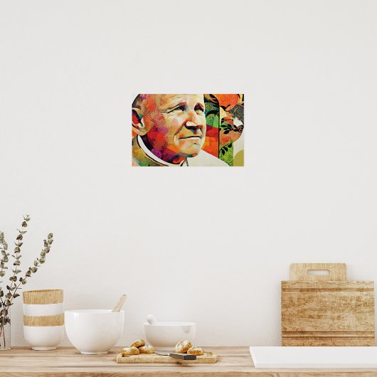 Bright Witness of Saint John Paul II Poster (Küche)