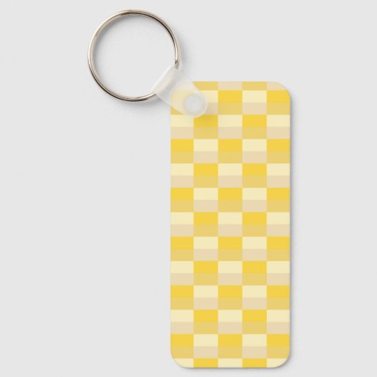 Bright Yellow Color Blocks Schlüsselanhänger (Vorderseite)