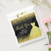 Bright Yellow Dress Faux Glitter Sweet 16 Birthday Geschenktütchen (Versiegelt)
