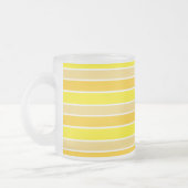 Bright Yellow Horizontal Striped Mattglastasse (Links)