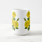 Bright Yellow Rose Bouquet Kaffeetasse (Mittel)