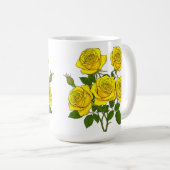 Bright Yellow Rose Bouquet Kaffeetasse (VorderseiteRechts)