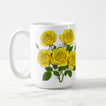 Bright Yellow Rose Bouquet