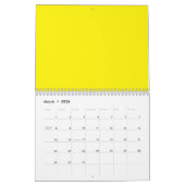 Bright Yellow Solid Background | Bold Modern Look Kalender (Mär 2026)