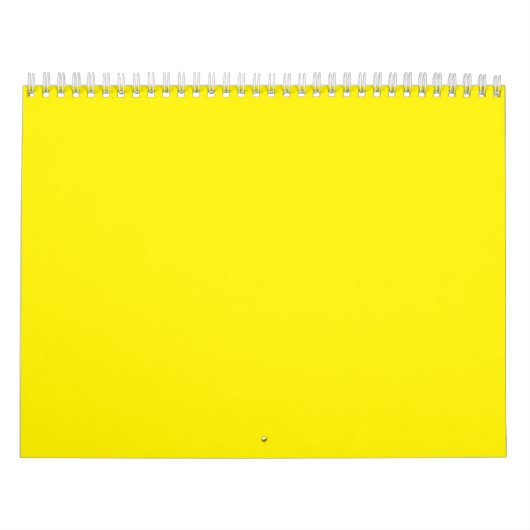 Bright Yellow Solid Background | Bold Modern Look Kalender (Titelbild)