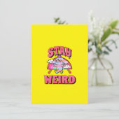 Bright Yellow Wallpaper | Bold Minimalist Design Dankeskarte (Stehend Vorderseite)