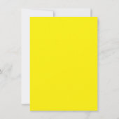 Bright Yellow Wallpaper | Bold Minimalist Design Dankeskarte (Rückseite)