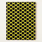 Bright Yellow with Black Dot Style 8.5"x11" Planer (Rückseite)