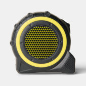 Bright Yellow with Black Dot Style Maßband (Vorderseite)