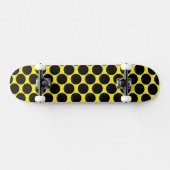 Bright Yellow with Black Dot Style Skateboard (Horizontal)