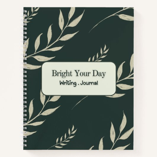 "Bright Your Day" Spiralblock Notizblock (Vorderseite)