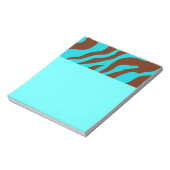 Bright Zebra Print Notepad Notizblock (Rotiert)